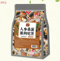 Ginseng black wolfberry tea in individual sealed sachets, 40 bags with 5g each, total 200g package