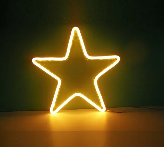 LED neon decorative wall hanging light with PVC shade and USB power