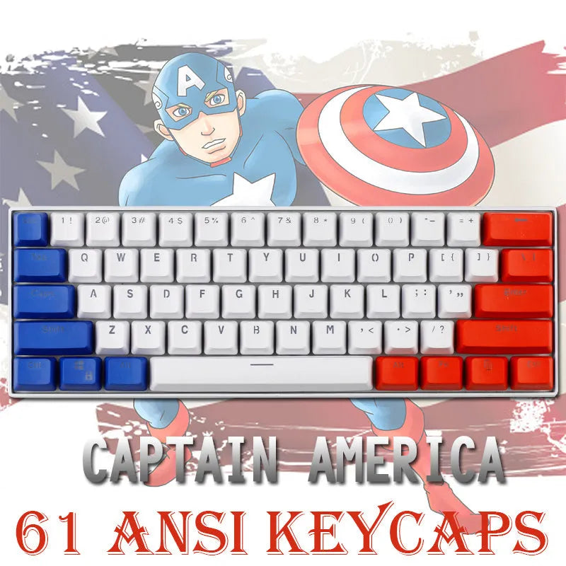 PBT transparent keycap set with two-shot injection legends, OEM height profile, matte finish for mechanical keyboard