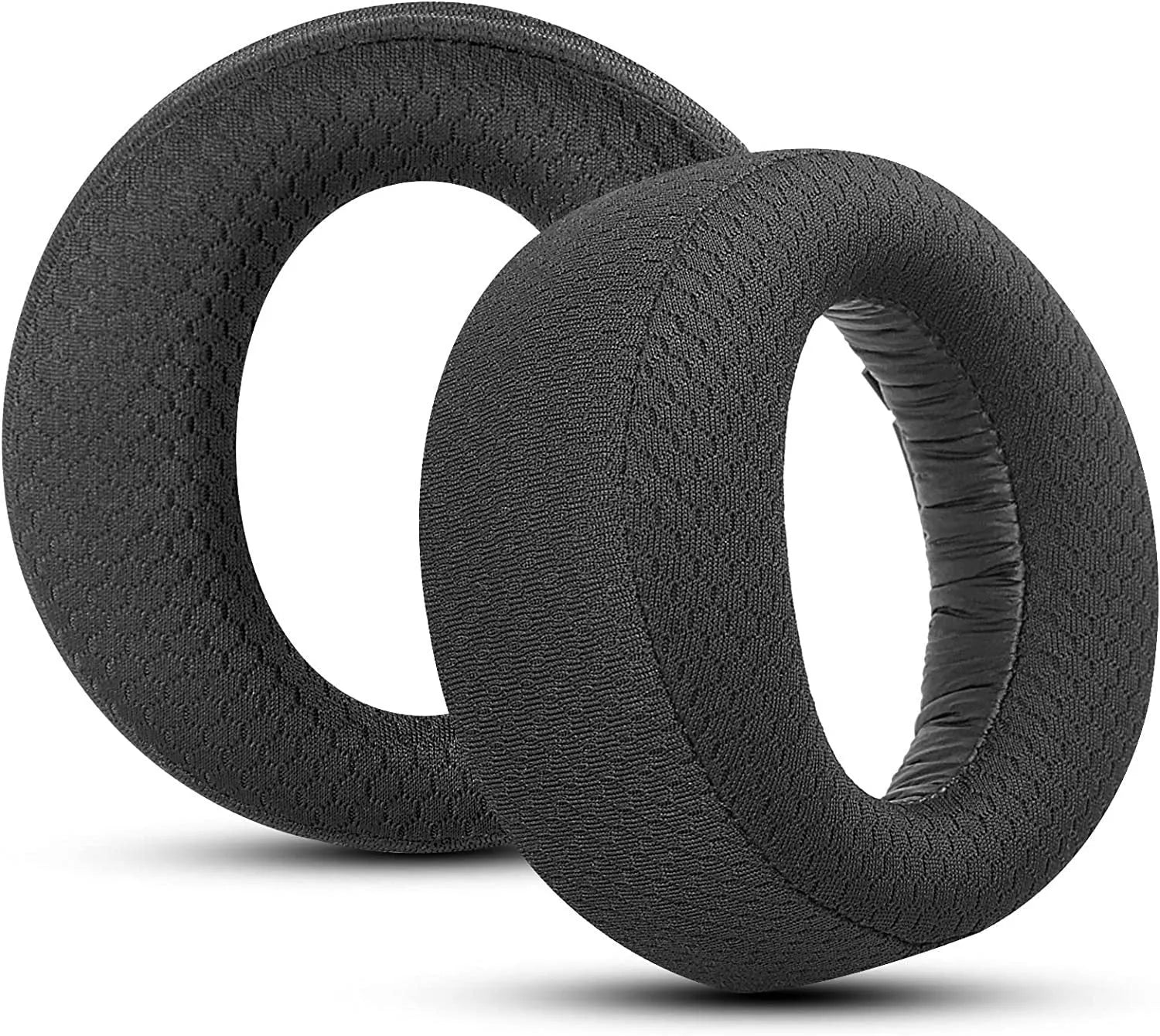 Set of black flannel cotton earphone sleeves for Sony PS5 Pulse 3D headphones