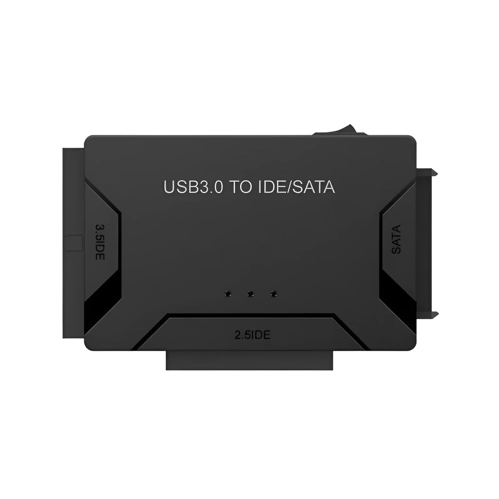 Black SATA to USB 3.0 adapter cable 1 metre long with copper wire for three hard drives