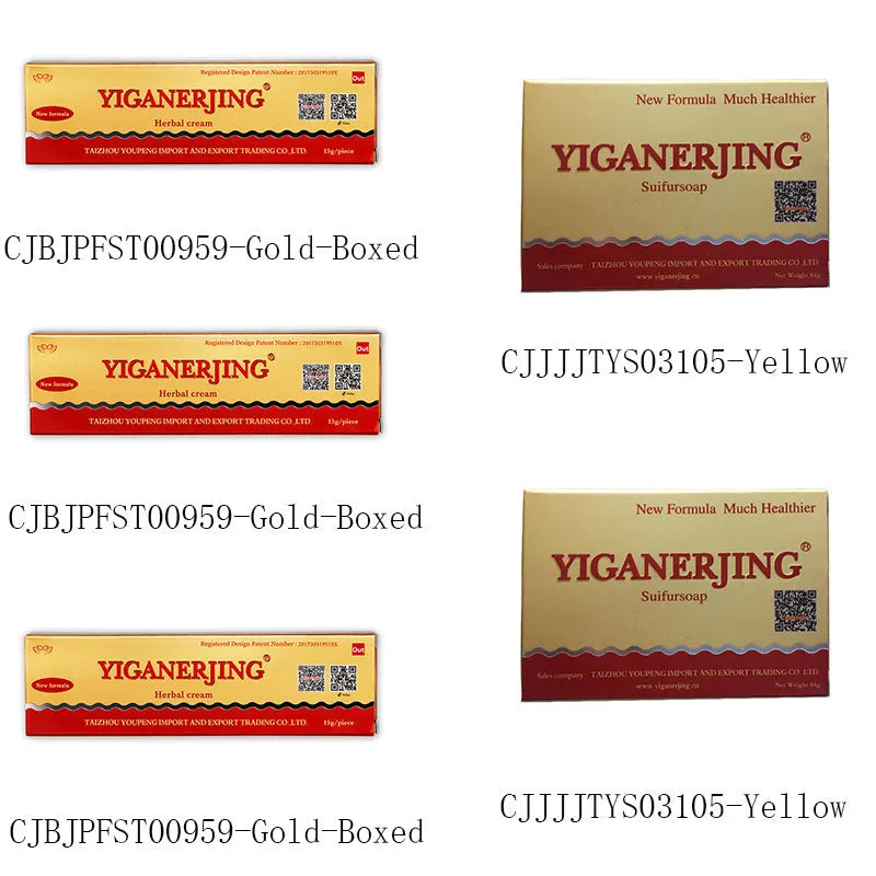 YIGANERJING Sulfur Soap bar with Dead Sea minerals olive oil and aloe vera