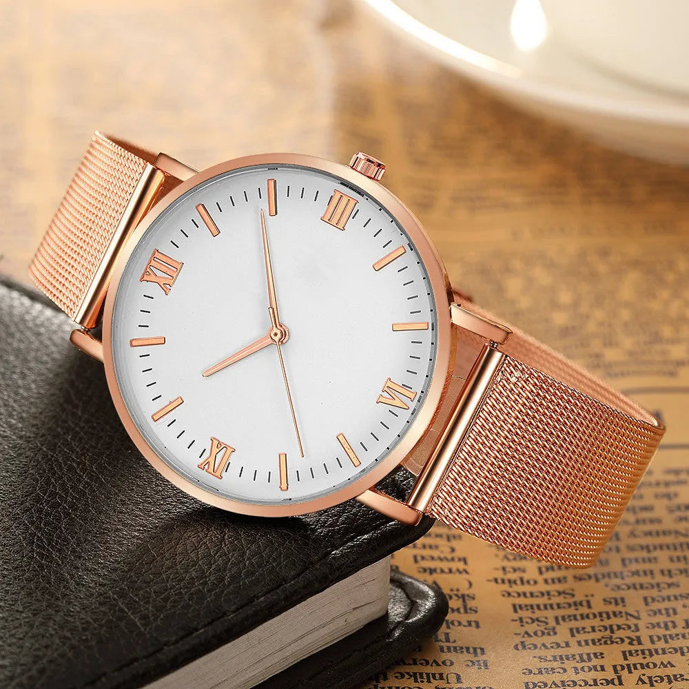 Men's casual quartz watch with round alloy case, mineral glass, pointer and number display, 40mm dial, available in all black