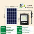 Outdoor solar-powered LED light with waterproof housing for garden and courtyard illumination