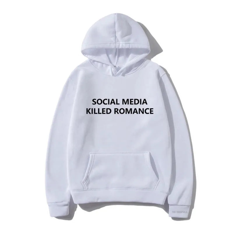Men's slim fit hoodie with spring letter pattern print and hood in polyester fibre
