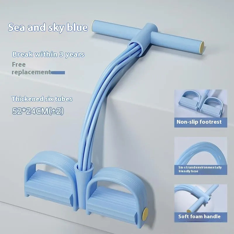 Purple household waist slimming belly trimmer pedal puller exercise device with TPR construction