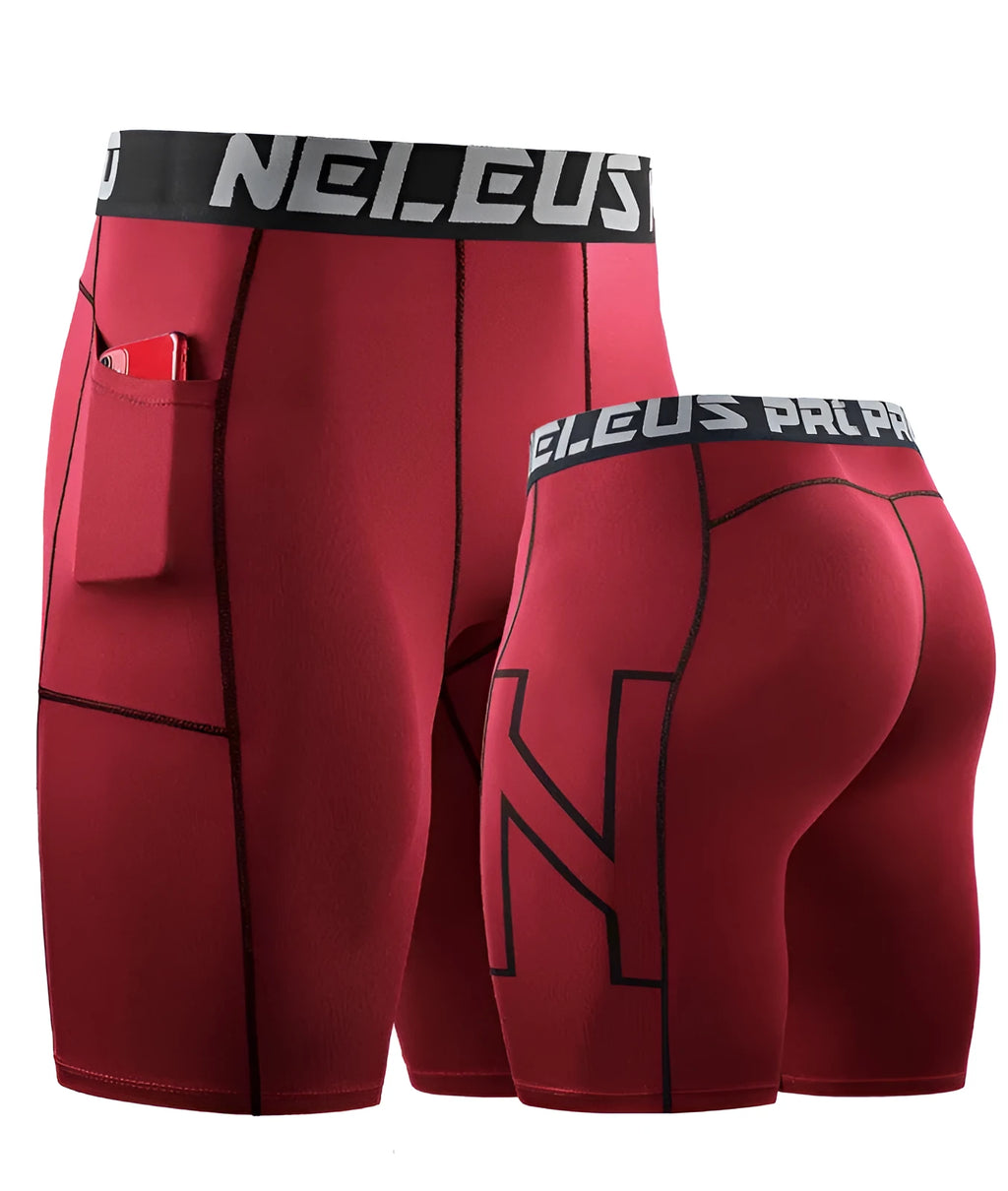Men's quick-drying stretch shorts in milk silk polyester for running and fitness