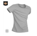 Quick-drying waterproof anti-fouling couple T-shirt, loose round neck short sleeve top in white black blue