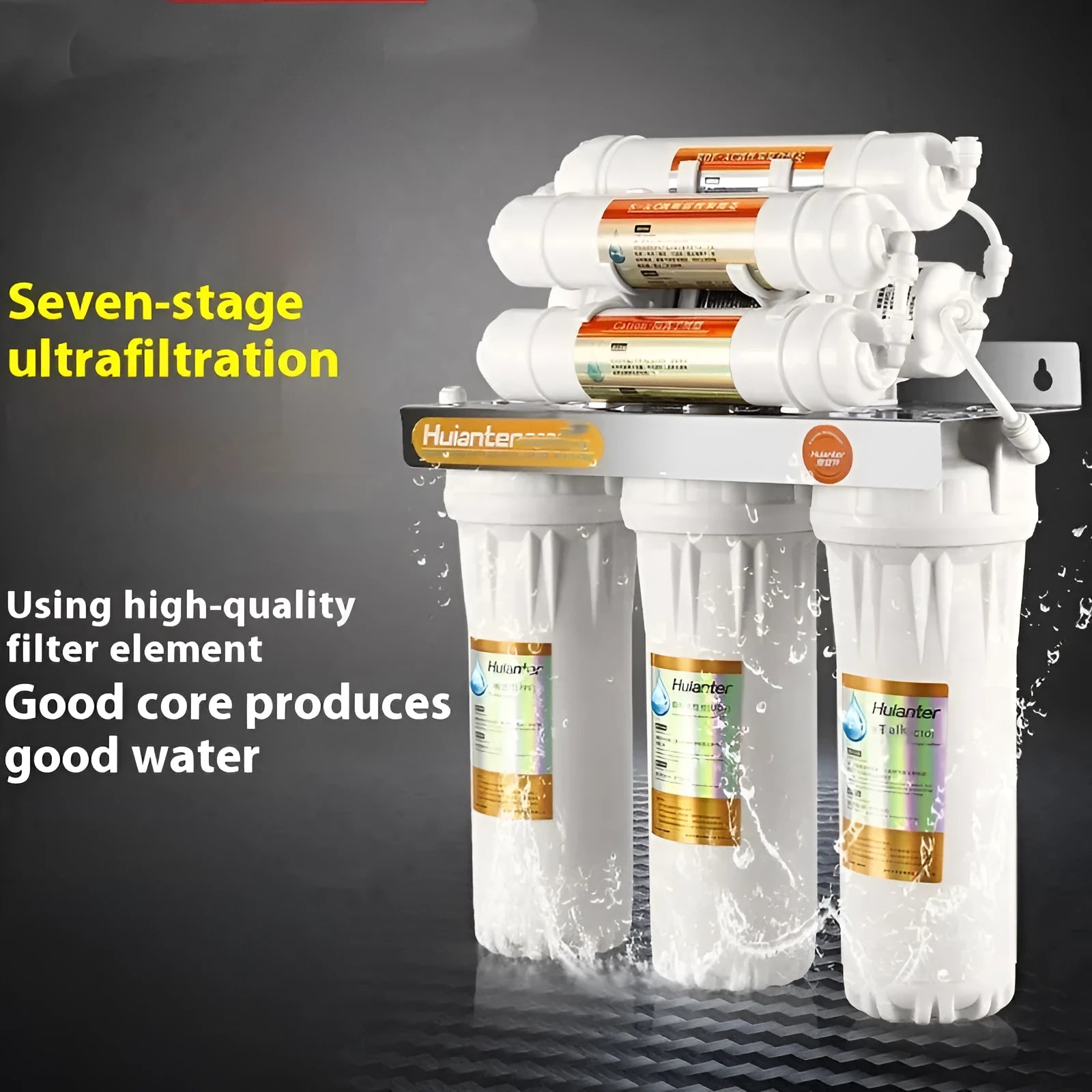 White plastic water purifier filter cartridge for direct drinking water applications