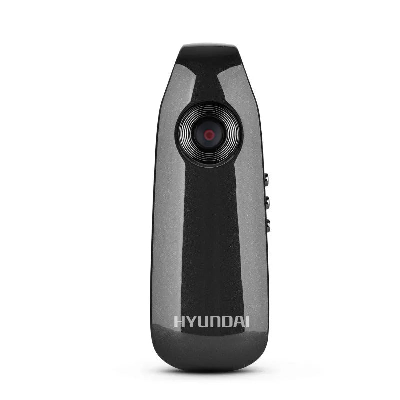 Black portable HD video recording pen with ABS plastic shell and micro USB port