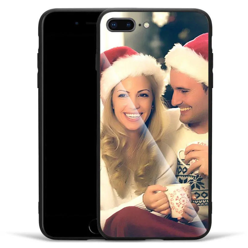 Ultra-thin patterned iPhone case with a raised edge protecting the screen and camera lens.