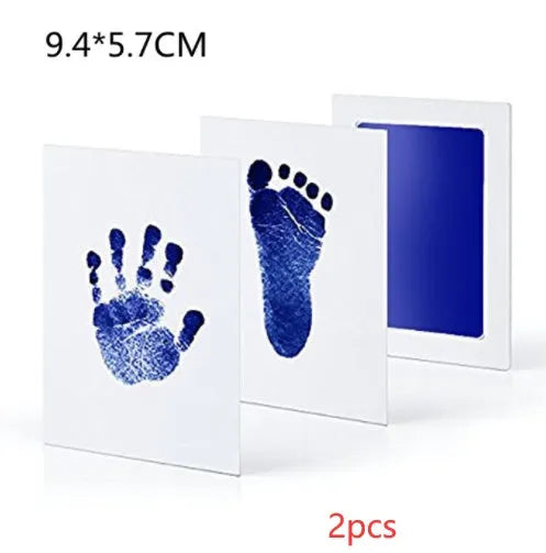 Baby hand and foot print disposable ink pad in pink for newborn keepsake crafting