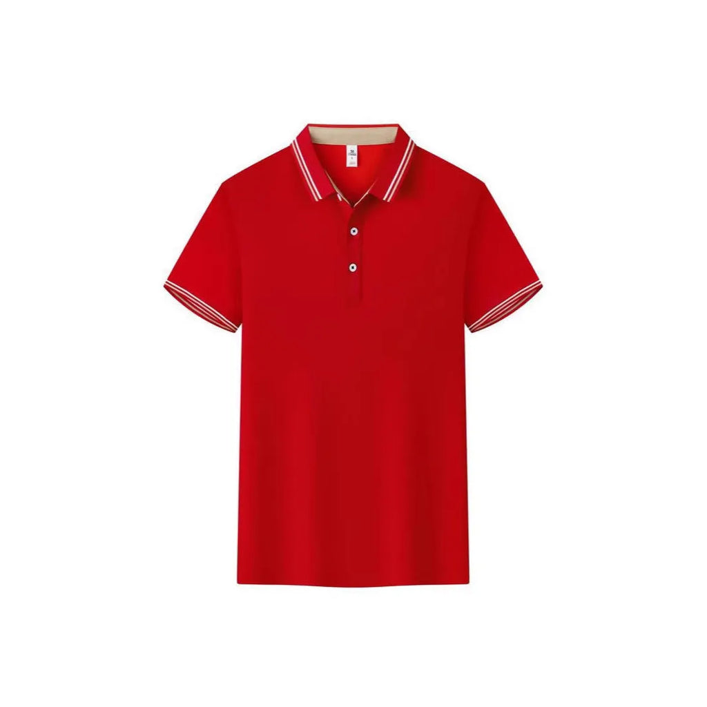 Polo cotton workwear with collar and short sleeves in slim fit, cotton blend fabric, multiple colours