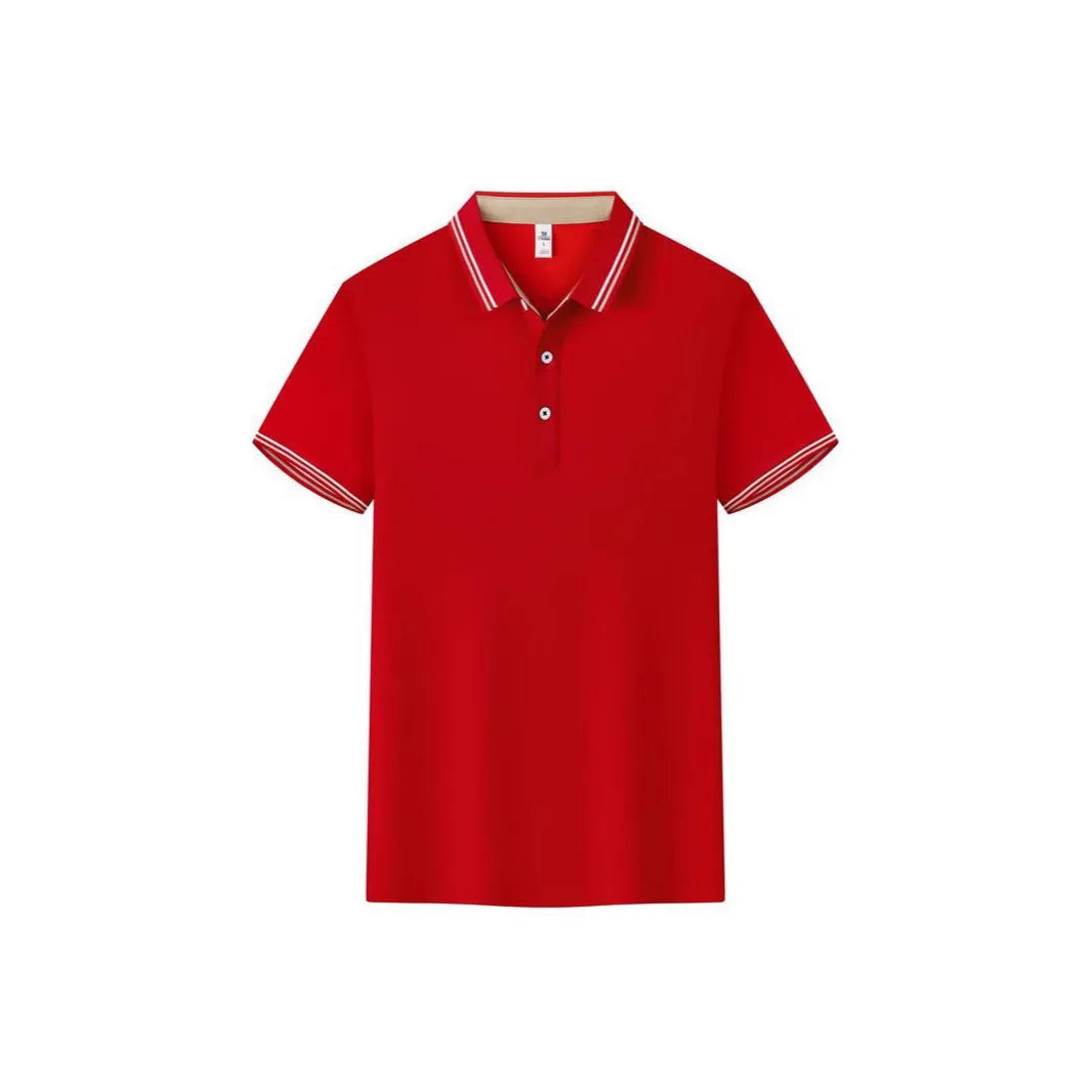 Polo cotton workwear with collar and short sleeves in slim fit, cotton blend fabric, multiple colours