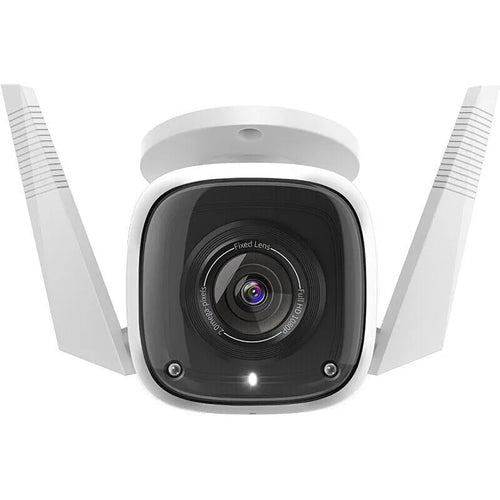 1080p outdoor security camera with 30m infrared night vision and 4mm lens, dustproof design.