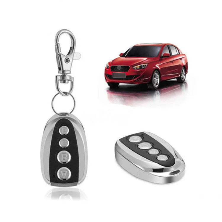 Universal copy 433MHz rolling door remote control model AB002 in black with button layout
