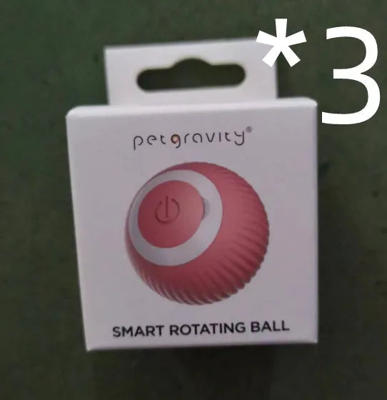 Cat Gravity Intelligent Rolling Ball 43mm automatic rotating ball in green, with bionic motion obstacle avoidance on a hard floor