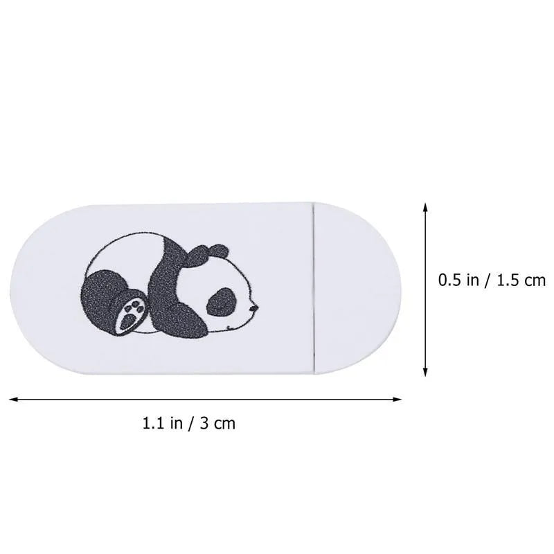 White plastic webcam privacy cover slider, 3x1.5x0.1cm, for laptop tablet camera, pack of 3