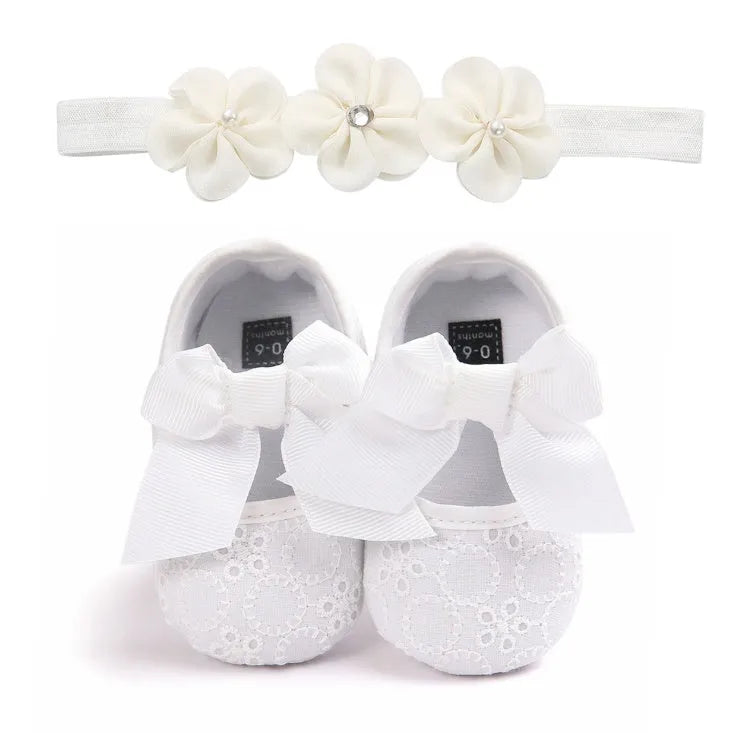 Soft-soled baby princess shoes for girls in pink available in sizes 11cm 12cm 13cm