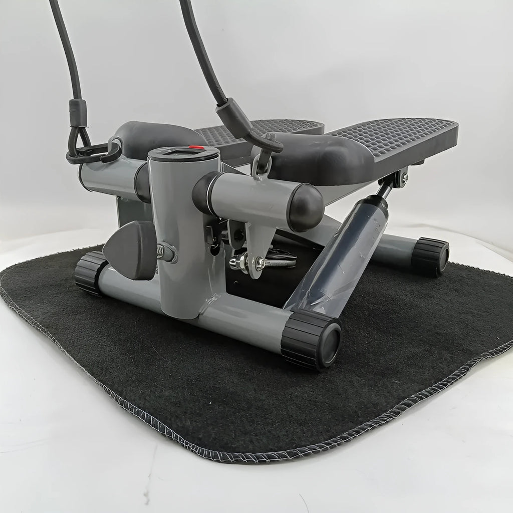 Silver grey hydraulic mini treadmill pedal machine for home waist slimming exercises