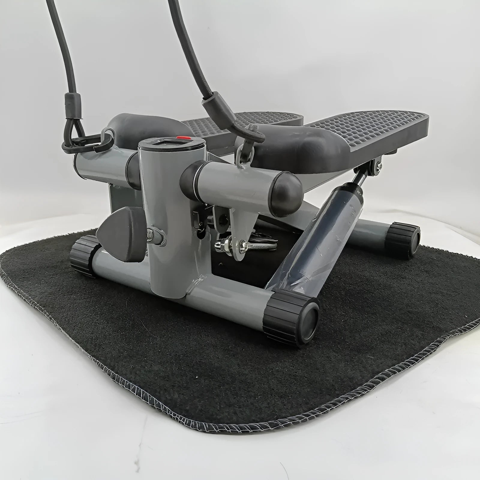 Silver grey hydraulic mini treadmill pedal machine for home waist slimming exercises
