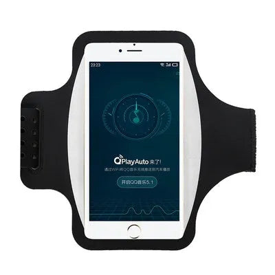 Running sport phone case armband for phones up to 6.8 inches, waterproof PVC, sweatproof, touch screen compatible, with card slot