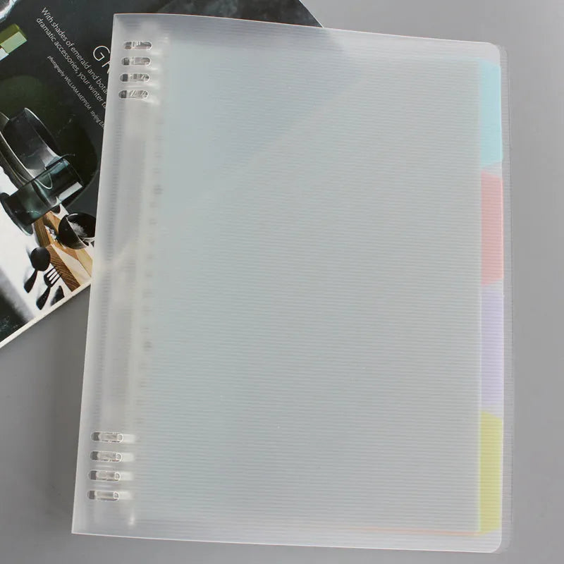 Cartoon colored refill paper B5 40 pages 8-hole loose-leaf with PP shell cover multicolour options