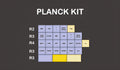 Retro mechanical keyboard keycap set showing six different colour style options.