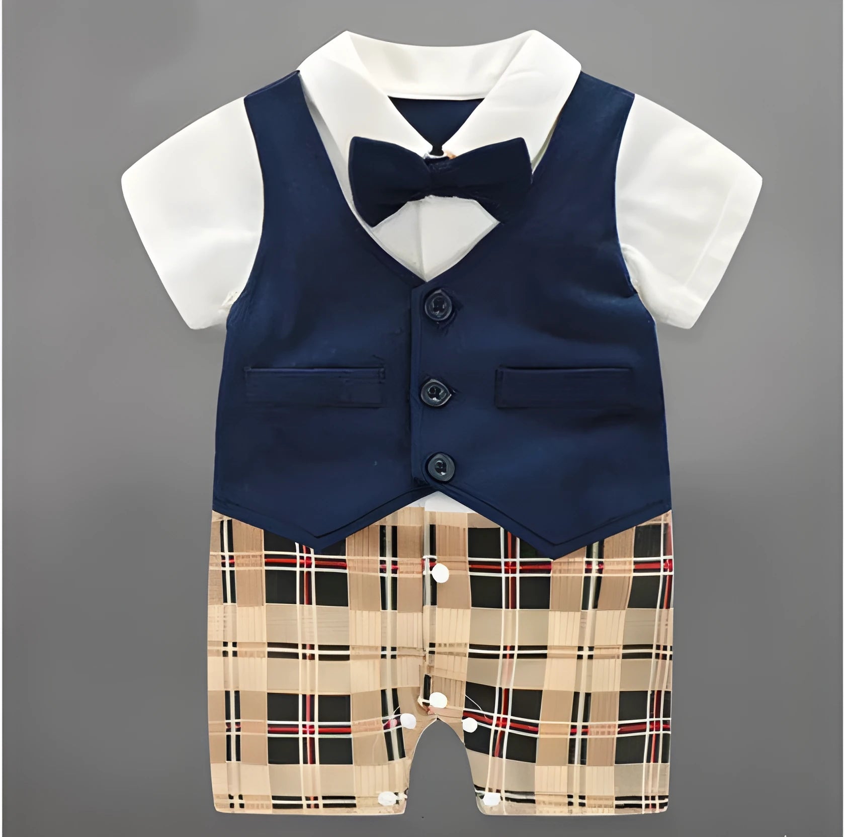 Baby clothing onesie in solid crawl colour, long sleeve, cotton fabric, single-breasted front, size 73cm