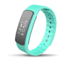 I6 smart sports bracelet in Black or Green with 0.96-inch screen on a wrist
