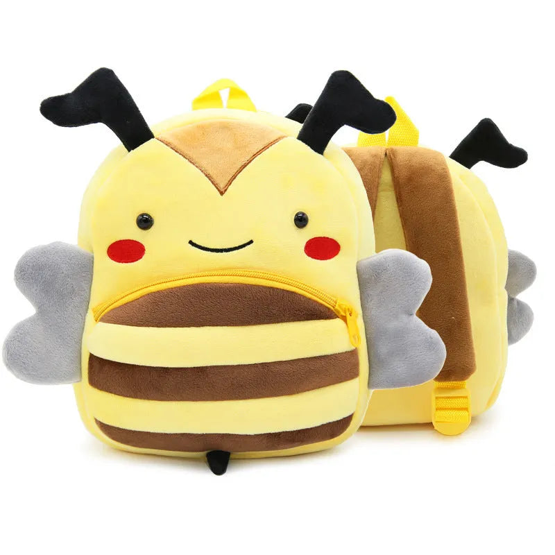 Plush children's backpack in animal design with dimensions 26x24x10cm