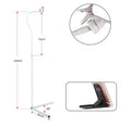 Black and white mobile phone bed bracket and floor stand with universal holder for overhead viewing
