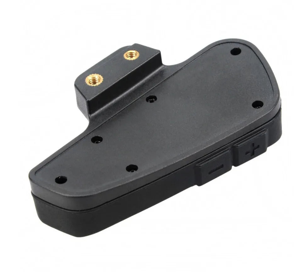 BT-S2 black Bluetooth motorcycle helmet intercom headset with button panel and audio ports