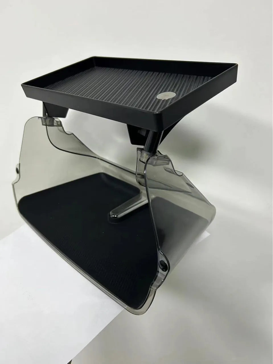 Tesla Model 3 Y centre console storage box for ETC cards in black ABS plastic