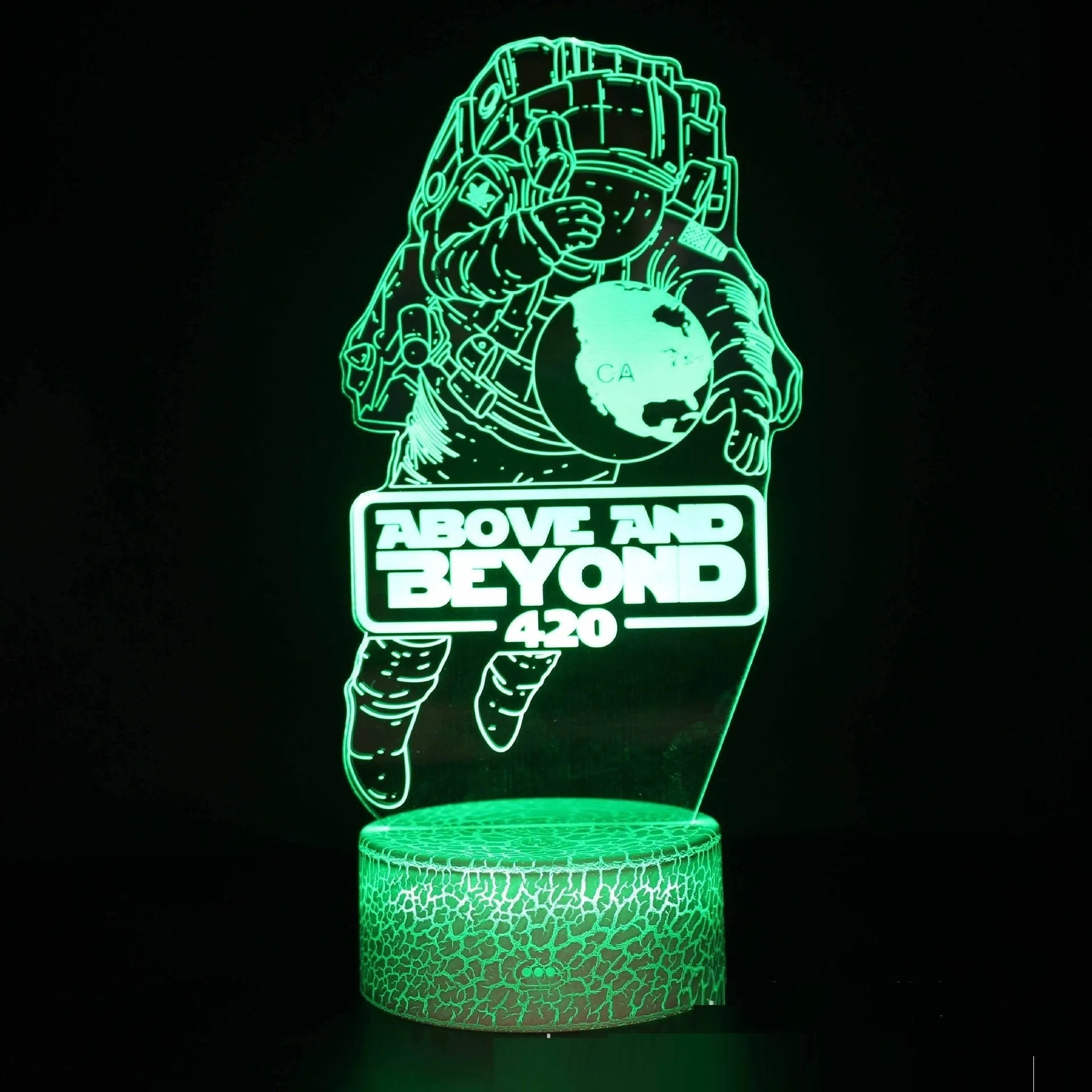 Fighter Series colorful 3D small night lamp with USB power and remote control, cartoon style for bedroom