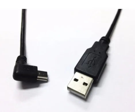 USB Mini 5Pin right angle male to USB 2.0 A male cable, 0.2 metres, for Chromecast