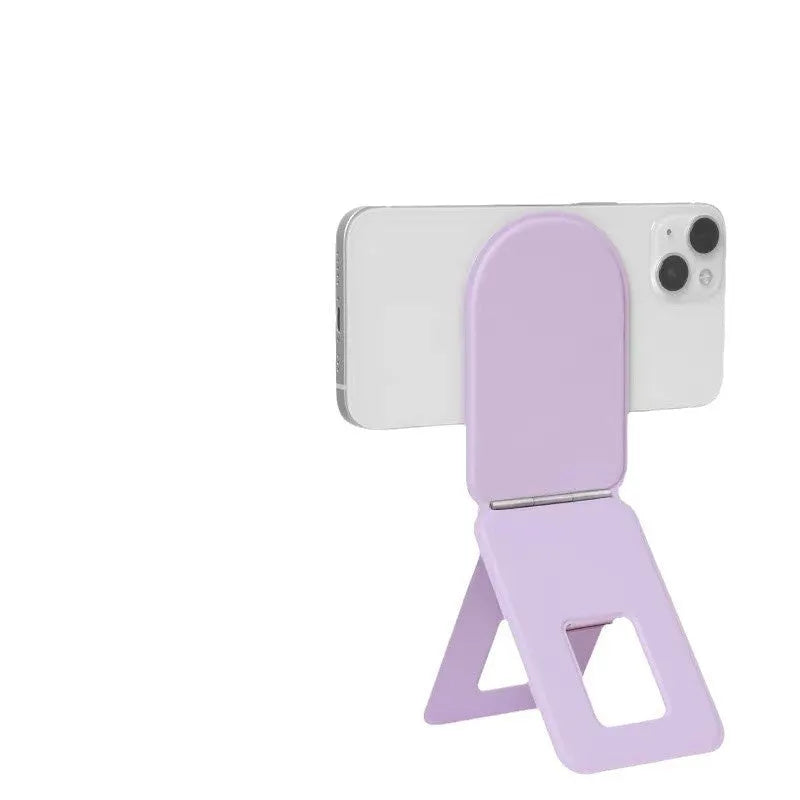 Live Selfie leather mobile phone holder in Dream Purple, Knight Black, or Mist Gray for universal fit