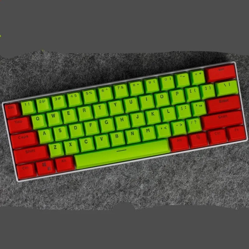 PBT transparent keycap set with two-shot injection legends, OEM height profile, matte finish for mechanical keyboard