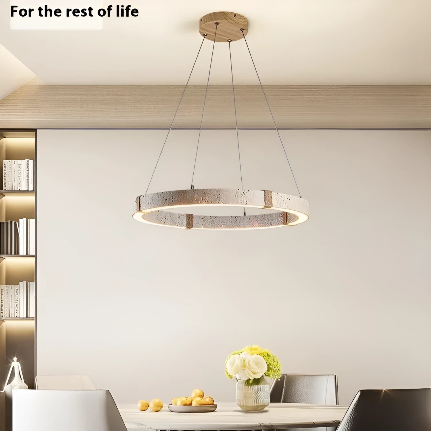 Retro chandelier mid-ancient style with silent wind design in 60cm diameter for bedroom or tea room