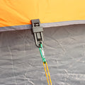 Plastic wind rope clip for tent accessories 8.5 cm size light blue colour