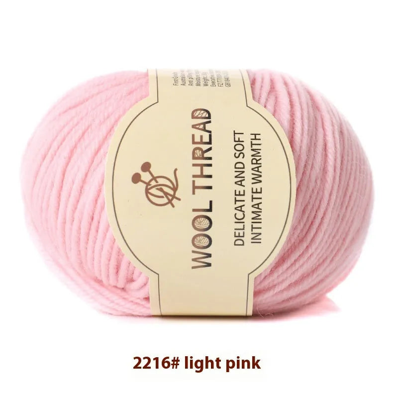 Hand knitting wool yarn roll for baby clothes with 10 needle specification in various colours