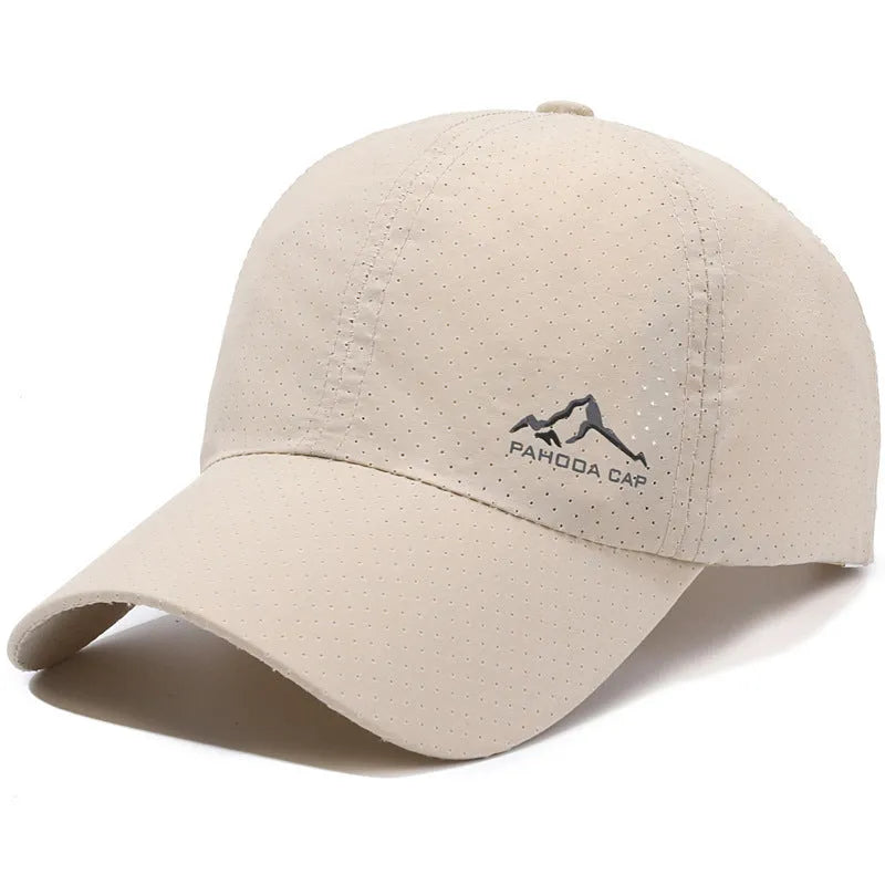 Korean style summer baseball cap in army green with adjustable strap and dome crown.