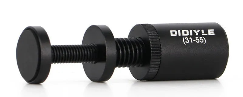 Spiral aluminium alloy computer graphics card bracket with magnetic suction jack in black finish, 31-55mm width variant