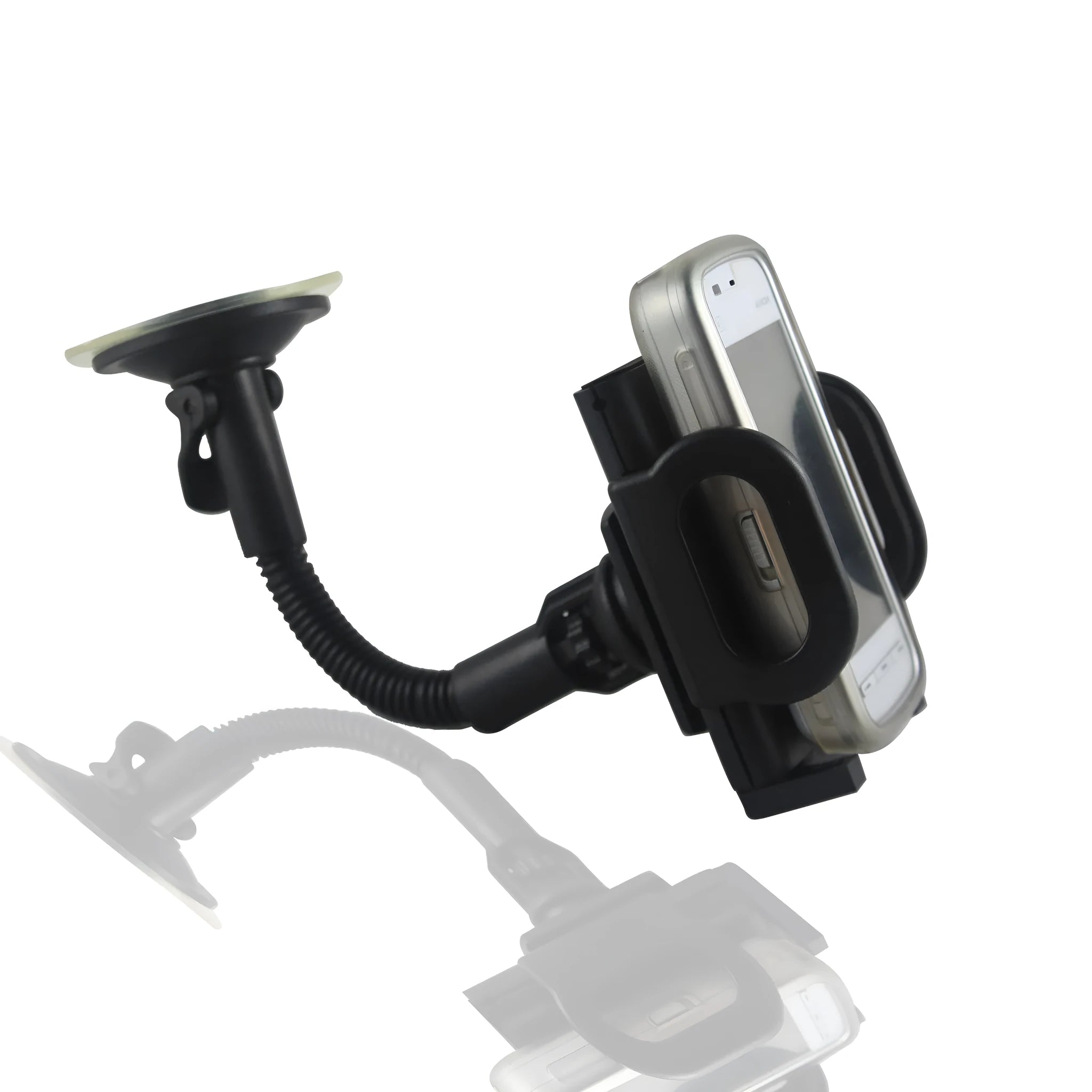 Black ABS universal car phone holder GPS navigation stand with adjustable fixture