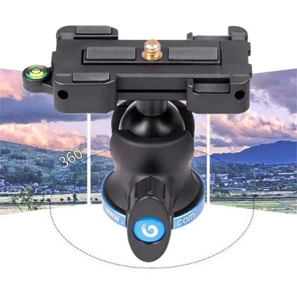 Black desktop tripod for mobile phones with aluminium alloy legs compatible with iPhone and Huawei P30 models