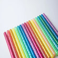 Flash mixed luminous hot melt glue sticks with gold leaf particles, 10 pack, 7mm and 11mm diameter options