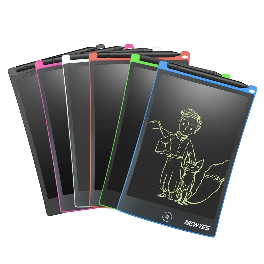 Small blackboard painted with light LCD writing tablet 8.5 inch black drawing pad
