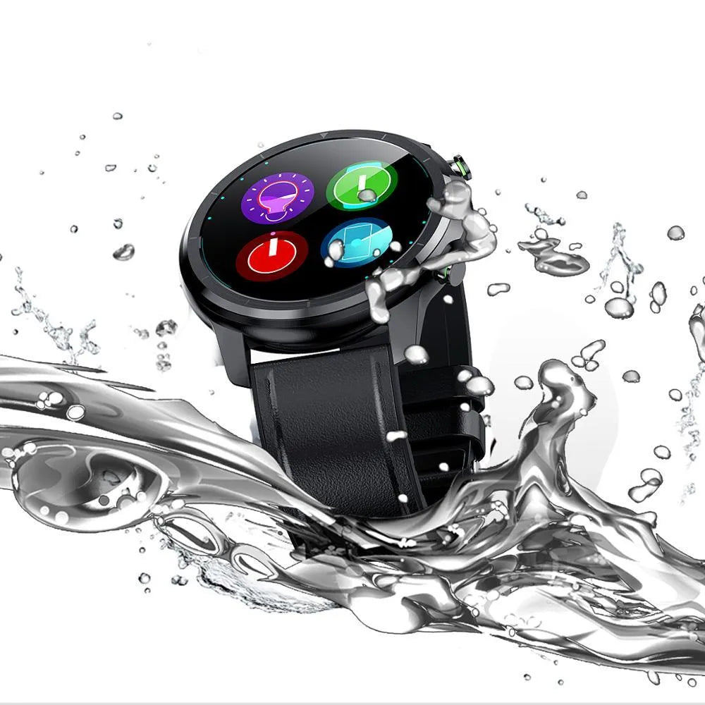 LEMFO LF26 smart bracelet with 1.3-inch screen shown in black and silver colour variant on a wrist.