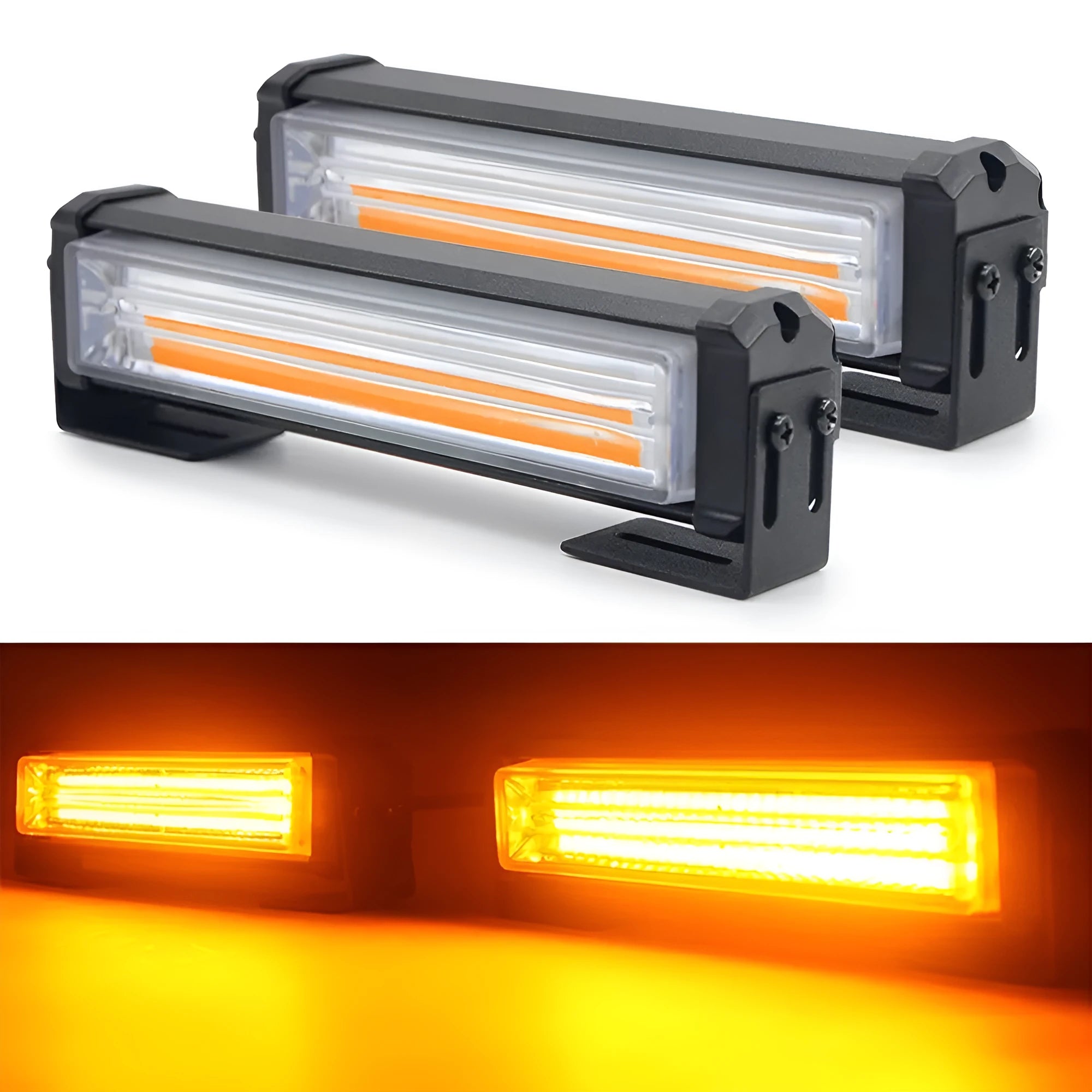 Yellow Drag Two Model 208 vehicle strobe warning light with aluminium alloy housing