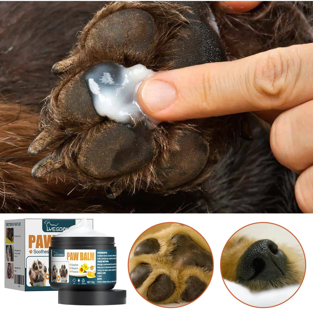 50ml boxed cat and dog paw care cream for foot pad, nail and claw cleaning and care